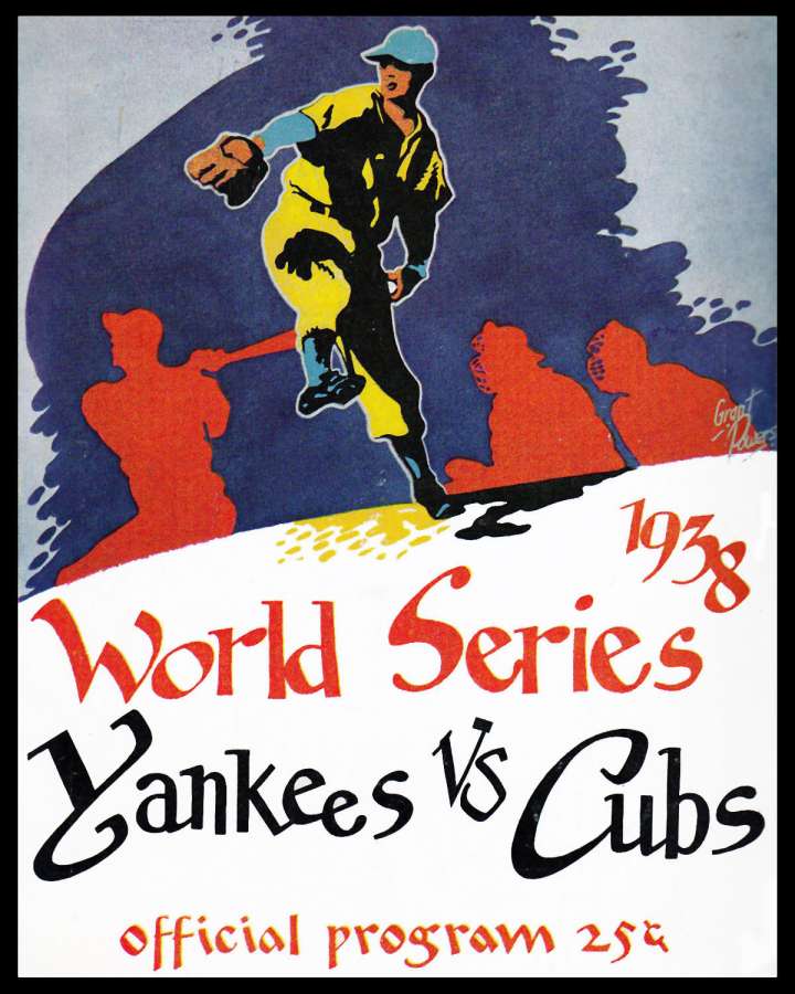 1938 Yankees Cubs World Series official program 25¢