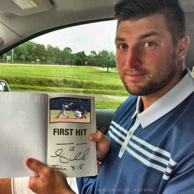 Tim Tebow collects first hit in Arizona Fall League