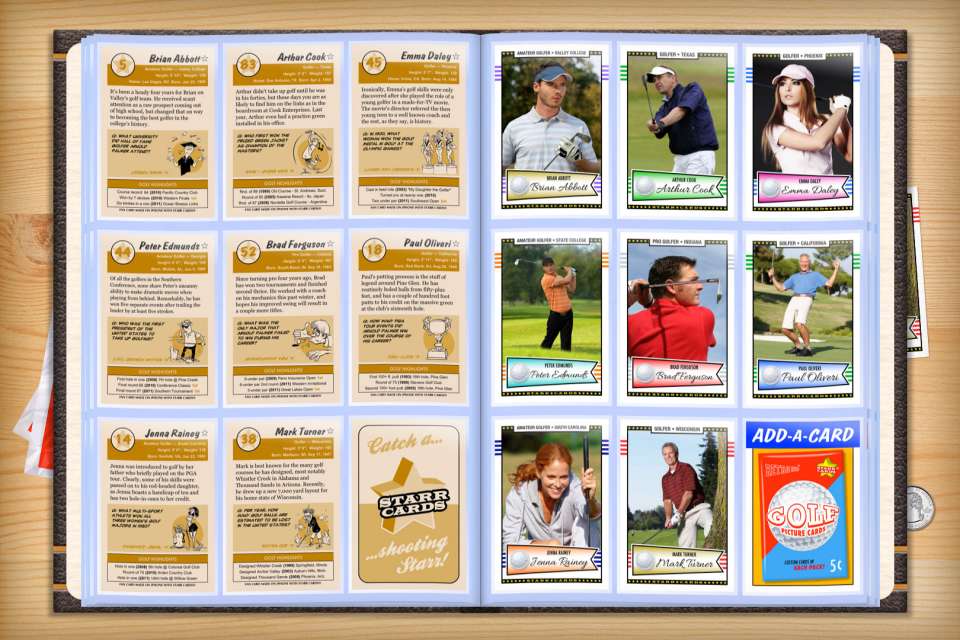 Make your own custom golf cards with Starr Cards.