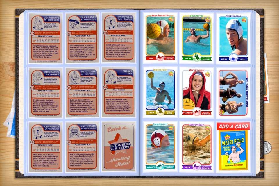 Make your own custom water polo cards with Starr Cards.