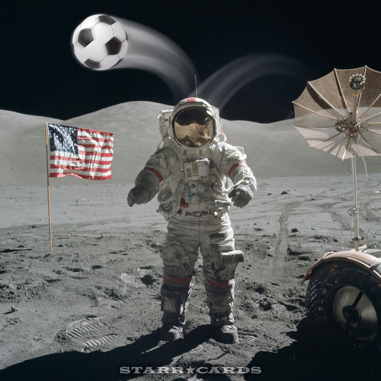 Apollo 17 Moon Soccer