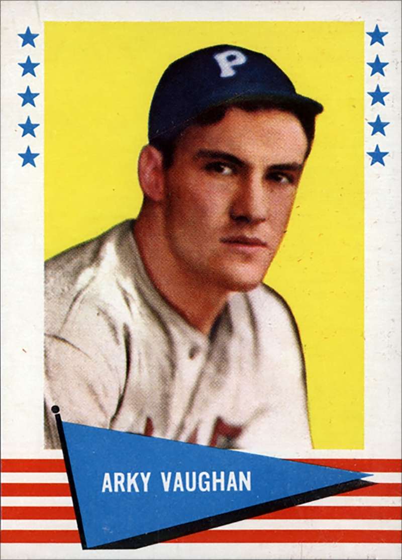 Arky Vaughan 1961 Fleer baseball card