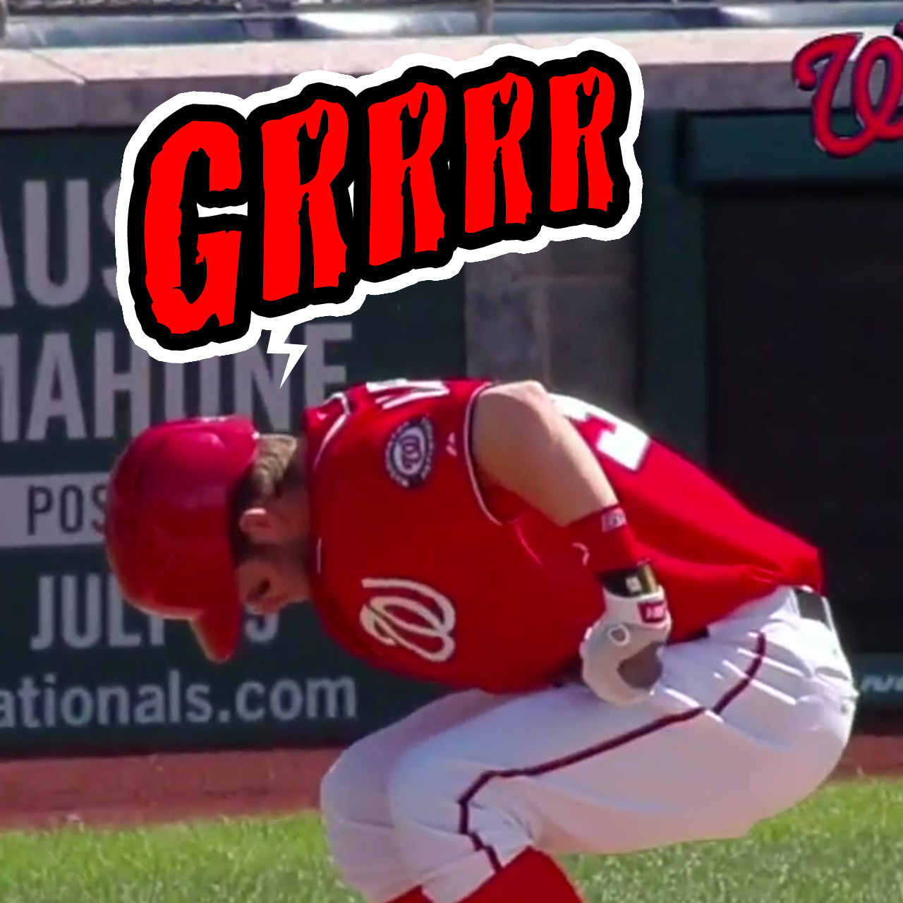 Bryce Harper fails to break his bat after a frustrating plate appearance