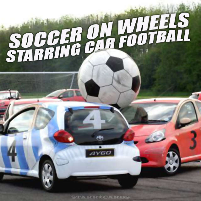 Car football aka soccer on four wheels
