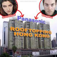 Climbing Hong Kong's Panasonic sign with rooftoppers Magdalena Sieczkarek, James Kingston
