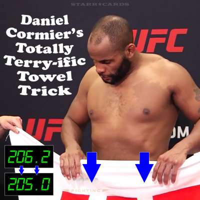 Daniel Cormier uses towel trick to make weight for UFC 210