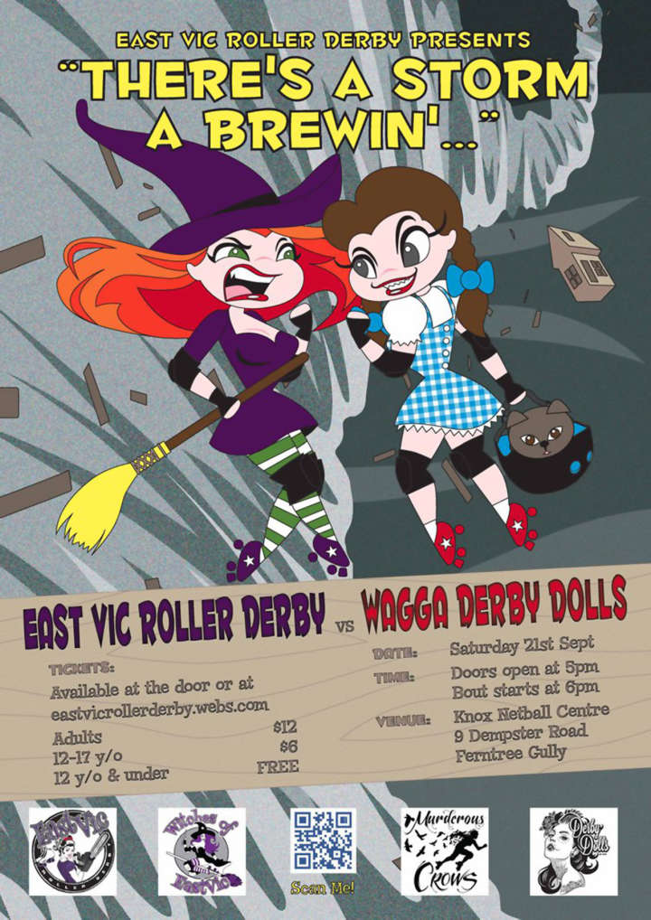 East Vic Roller Derby Poster