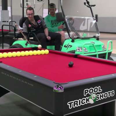 Florian “Venom” Kohler partners with Dude Perfect for epic pool trick shots