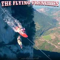 Flying Frenchies surf on a highline in the Vercors mountain range