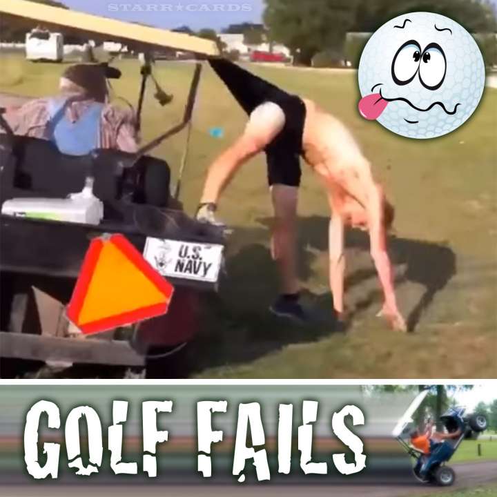 Golf Fails: The links get loopy with missed swings, errant hits, runaway carts