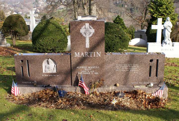 Grave sites of baseball's greatest players: Billy Martin tombstone