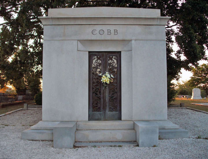 Grave sites of baseball's greatest players: Ty Cobb tombstone