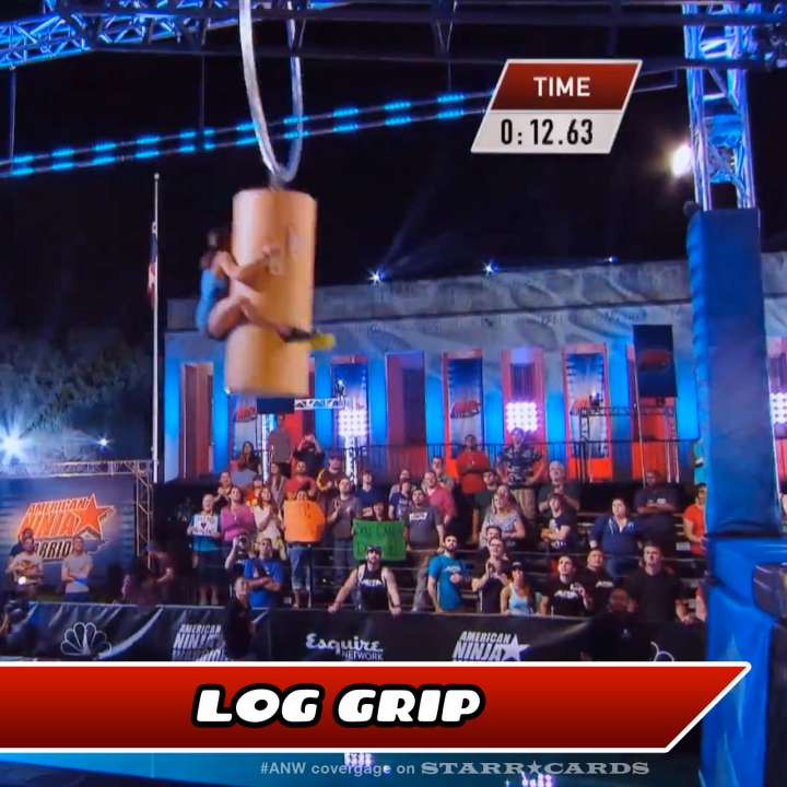 Kacy Catanzaro takes on the Log Grip on American Ninja Warrior.