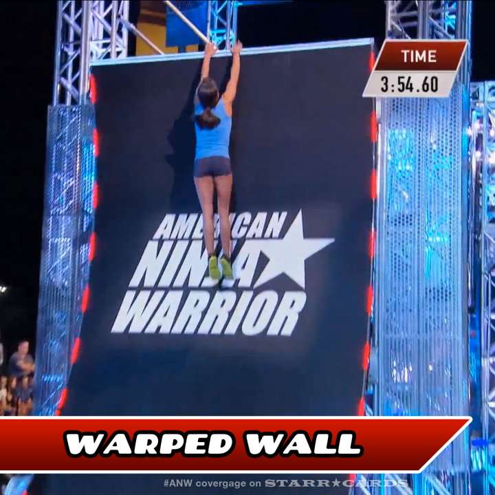 Kacy Catanzaro takes on the Warped Wall on American Ninja Warrior.