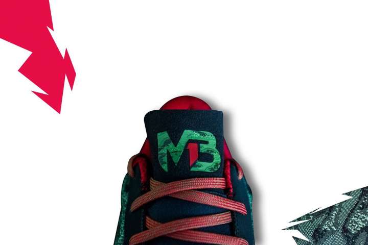 LaMelo Ball's signature shoe, the Melo Ball 1 (MB1) - tongue view