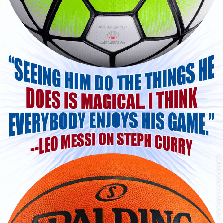 Lionel Messi quote on Stephen Curry
