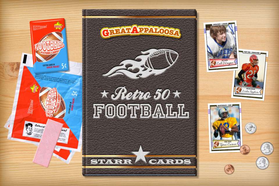Make your own retro football card with Starr Cards.