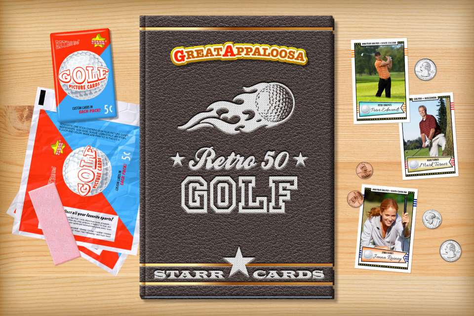 Make your own retro golf card with Starr Cards.