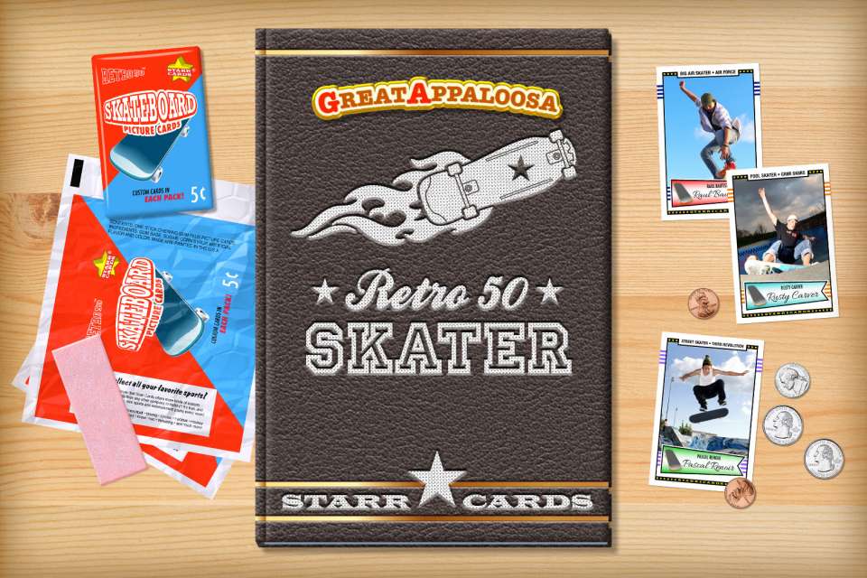 Make your own retro skater card with Starr Cards.