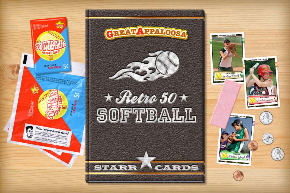 Make your own retro softball card with Starr Cards.