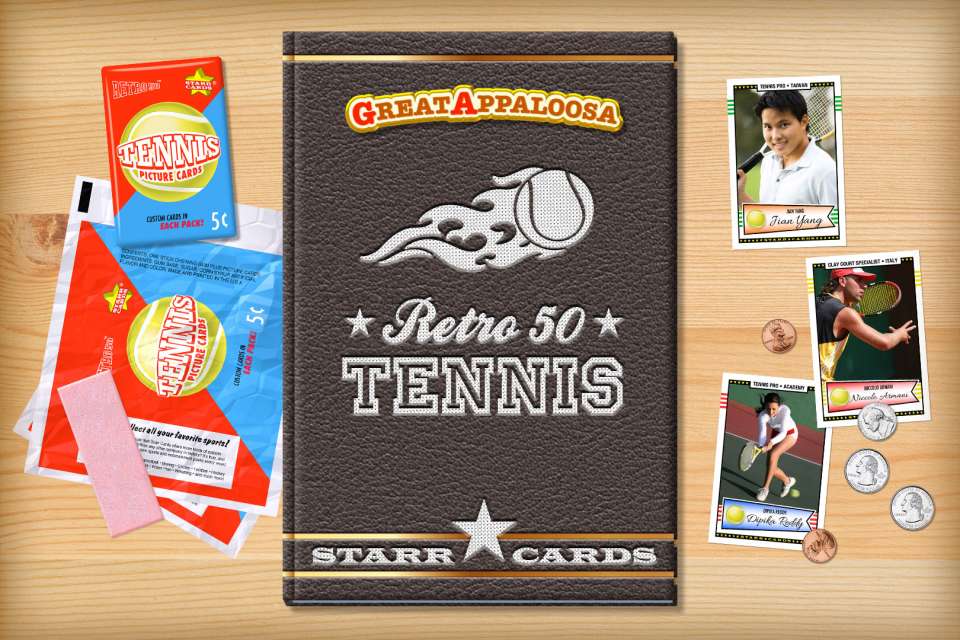 Make your own retro tennis card with Starr Cards.