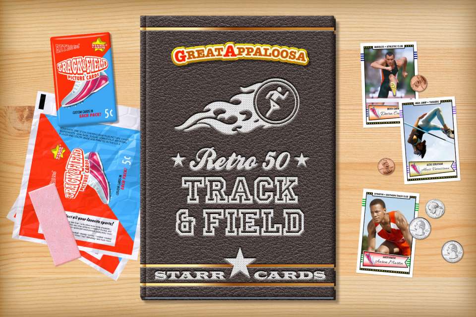 Make your own vintage track and field card with Starr Cards.