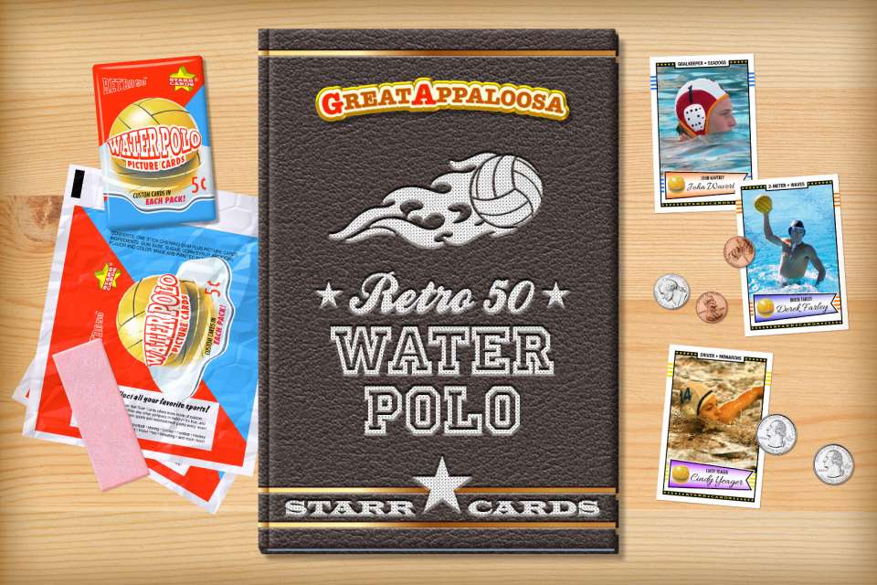 Make your own retro water polo card with Starr Cards.