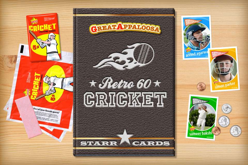 Make your own retro cricket card with Starr Cards.