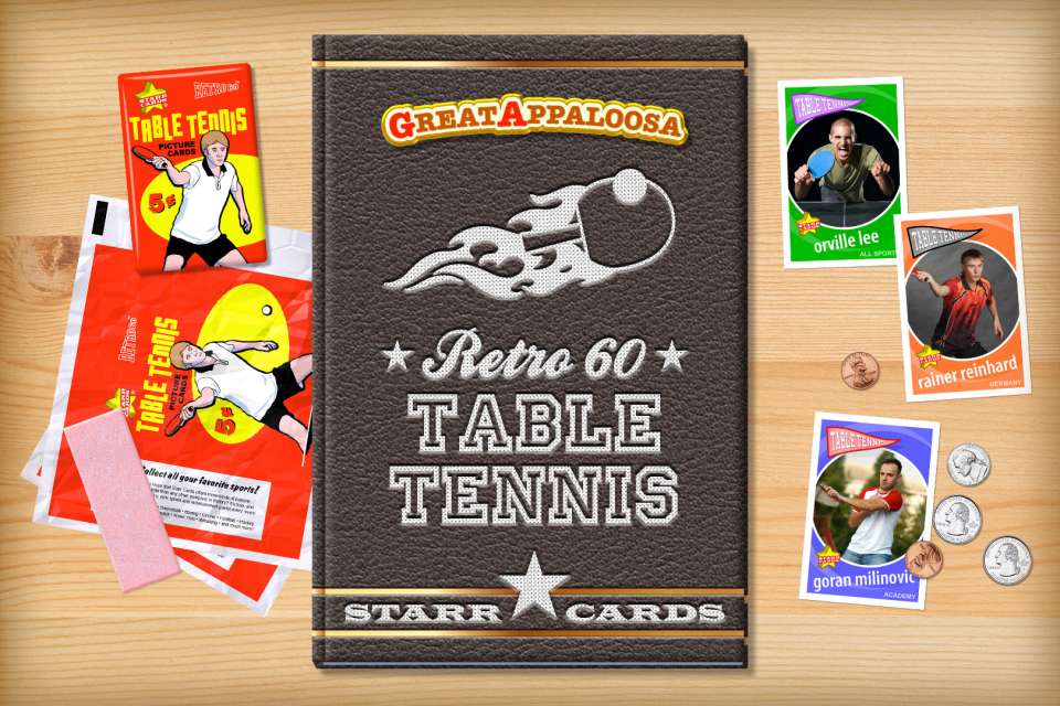 Make your own retro table tennis card with Starr Cards.