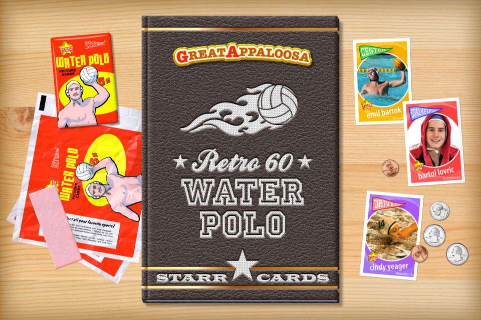 Make your own retro water polo card with Starr Cards.