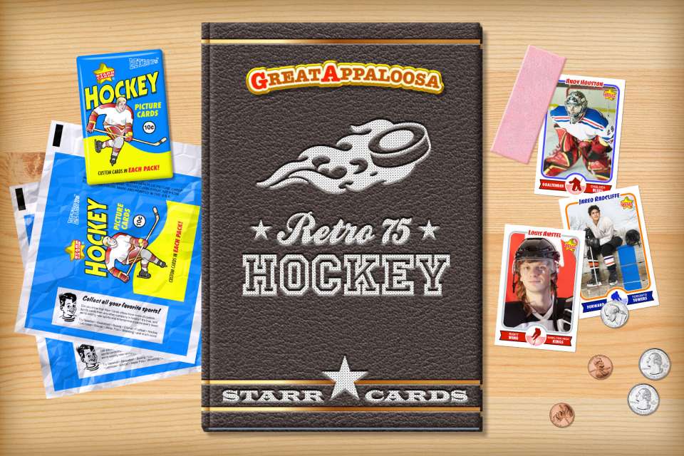 Make your own retro hockey card with Starr Cards.