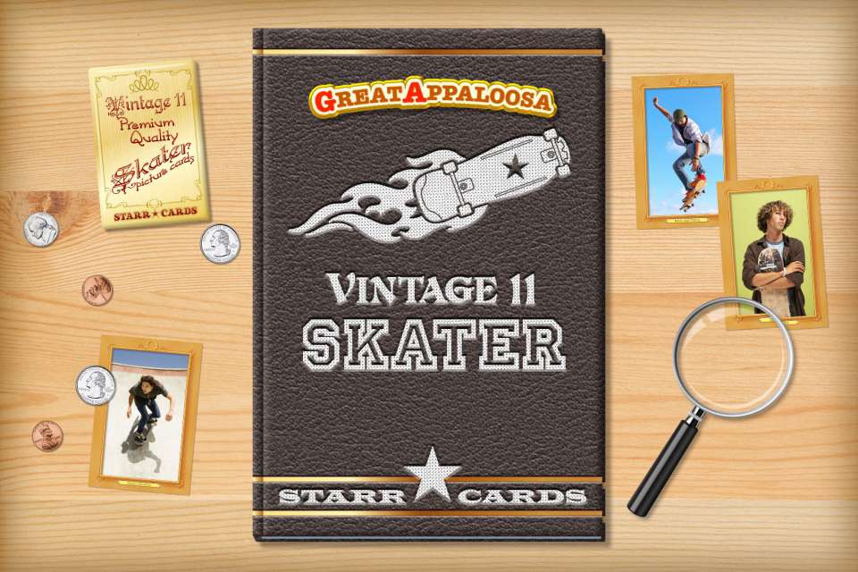 Make your own vintage skater card with Starr Cards.