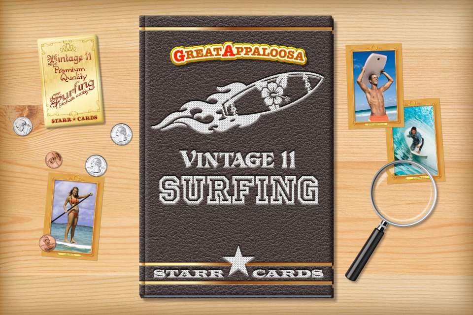 Make your own vintage surfing card with Starr Cards.