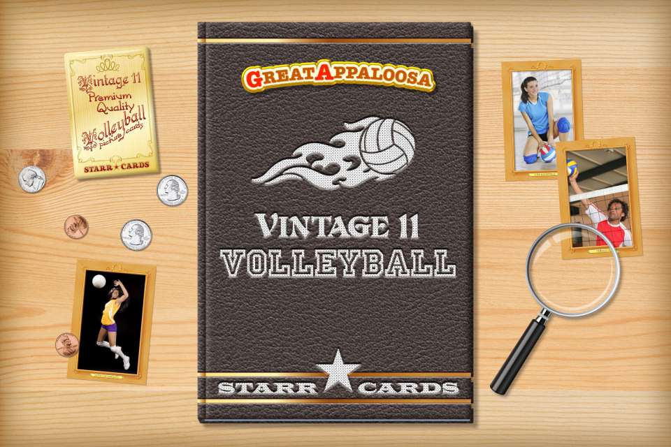 Make your own vintage volleyball card with Starr Cards.