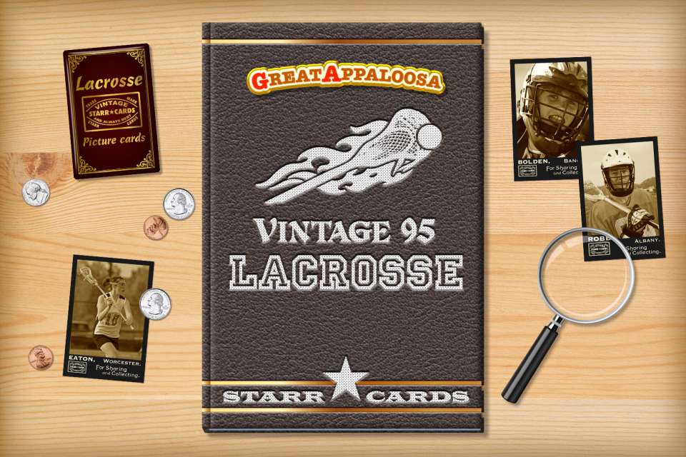 Make your own vintage lacrosse card with Starr Cards.