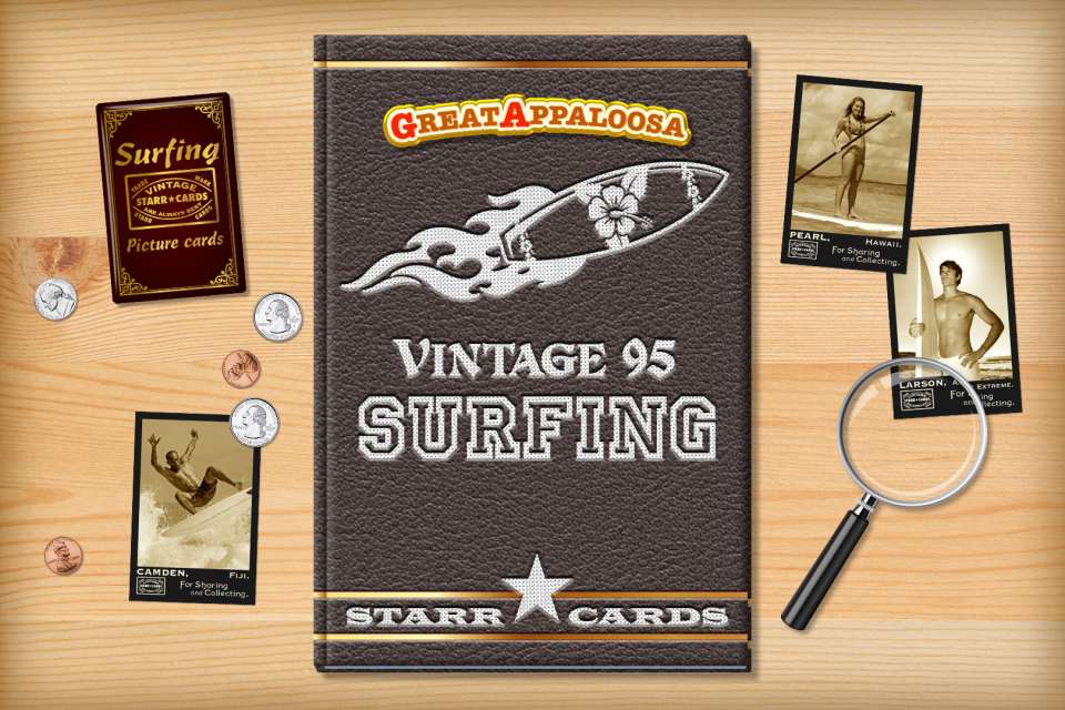 Make your own vintage surfing card with Starr Cards.