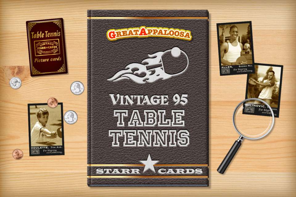 Make your own vintage table tennis card with Starr Cards.