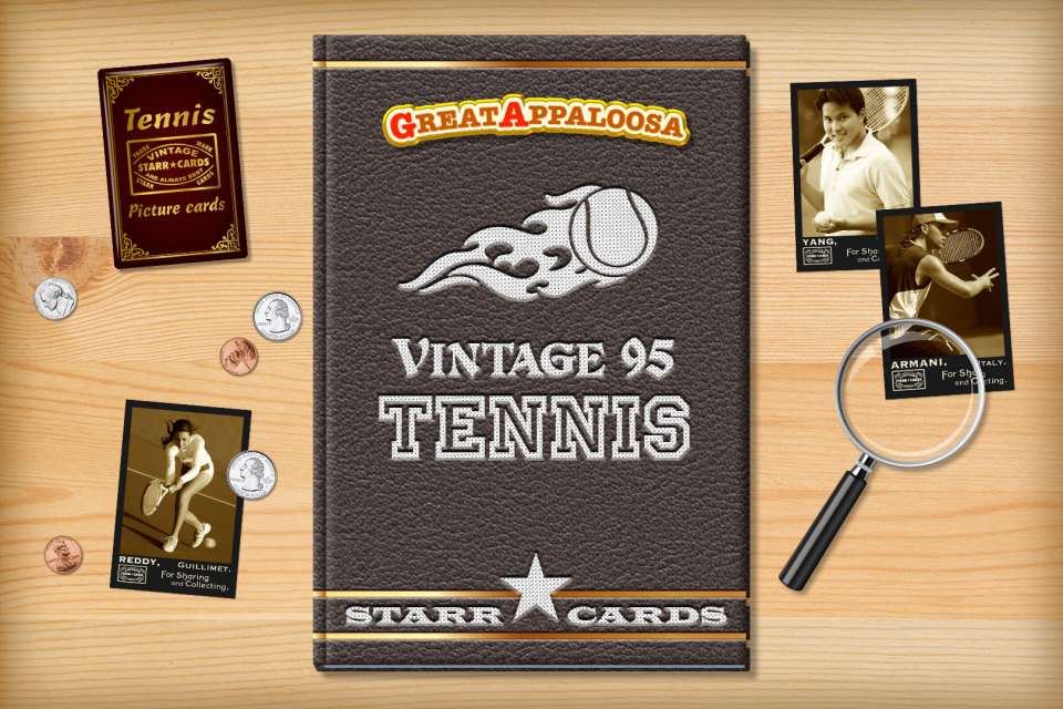 Make your own vintage tennis card with Starr Cards.