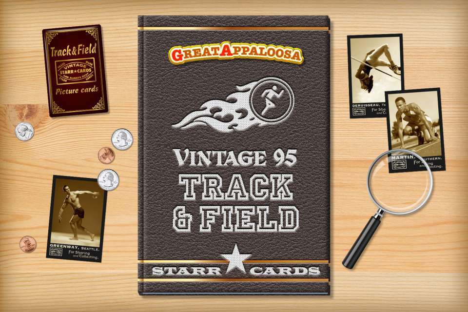 Make your own vintage track and field card with Starr Cards.