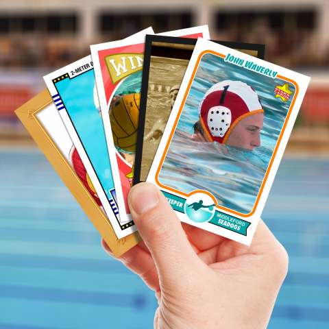 Make your own water polo card with Starr Cards.