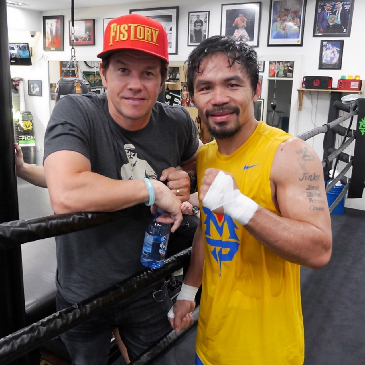 Manny Pacquiao With Mark Wahlberg