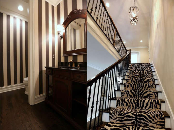 Miguel Cabrera's house for sale: Photo of half bath and stairs