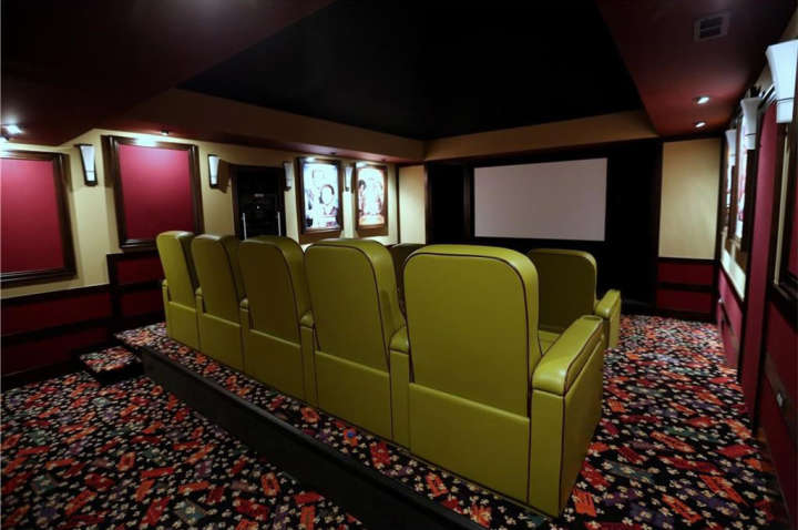 Miguel Cabrera's house for sale: Photo of home theater
