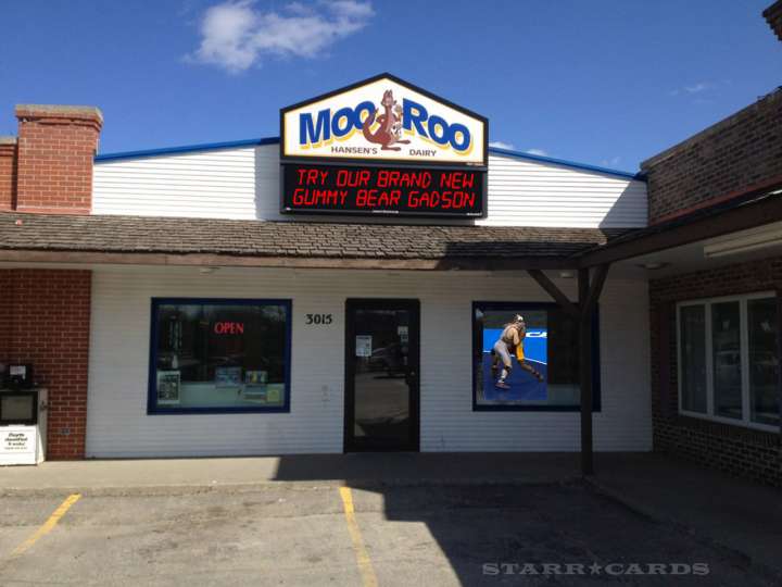 Moo Roo Ice Cream Parlor in Waterloo, Iowa