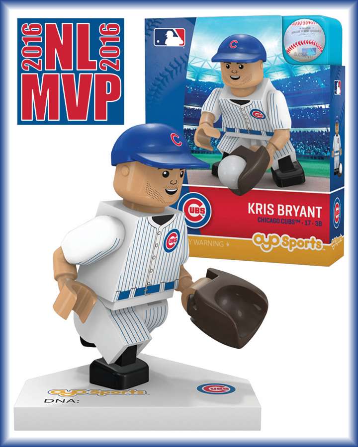 Oyo Sports mini figure of Chicago Cubs third baseman Kris Bryant