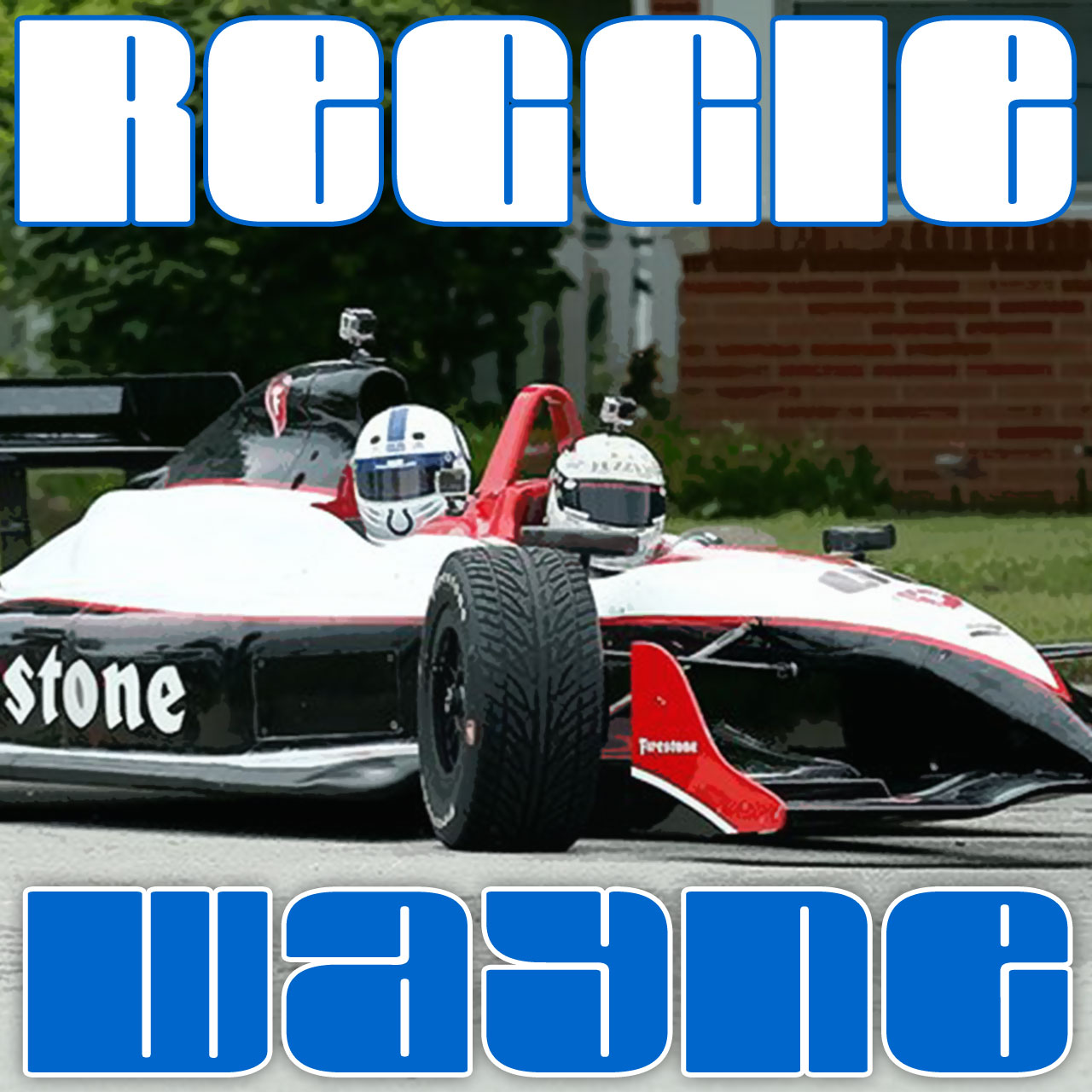 Reggie Wayne shows up at Colts camp in an IndyCar driven by Ed Carpenter