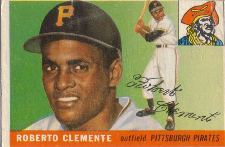Roberto Clemente, 1955 Topps baseball card