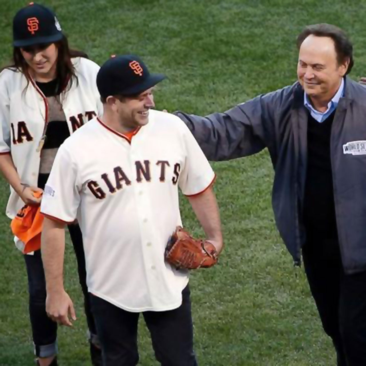 Robin Williams son Zack delivers first pitch to Billy Crystal