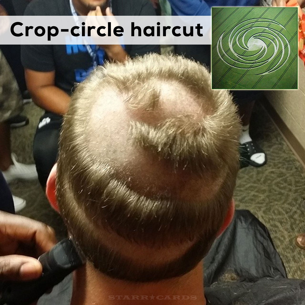 Rookie's crop-circle haircut courtesy of Colts' Art Jones