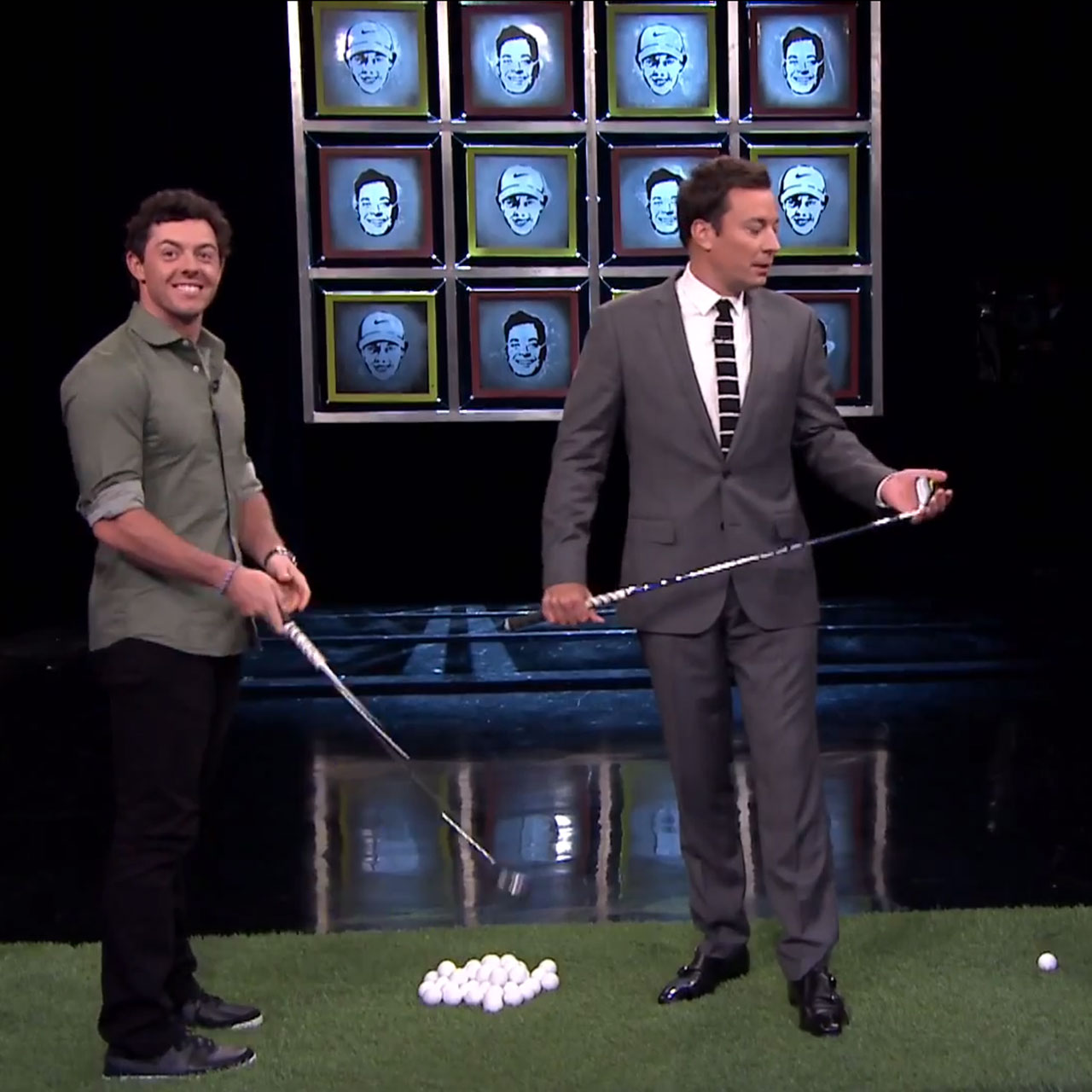 Rory McIlroy plays Jimmy Fallon in facebreakers
